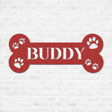 Personalized Dog Crate Metal Sign, Custom Dog Decor, Hanging Crate Sign, Custom Crate Sign, Dog Bone Sign, Custom Dog Gift, Crate Dog Decor