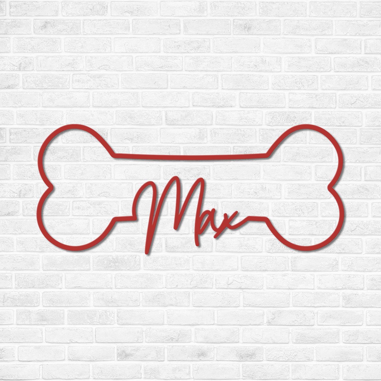 Personalized Dog Crate Metal Sign, Custom Dog Decor, Hanging Crate Sign, Custom Crate Sign, Dog Bone Sign, Custom Dog Gift, Crate Dog Decor