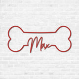 Personalized Dog Crate Metal Sign, Custom Dog Decor, Hanging Crate Sign, Custom Crate Sign, Dog Bone Sign, Custom Dog Gift, Crate Dog Decor