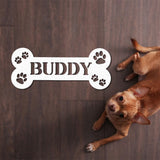Personalized Dog Crate Metal Sign, Custom Dog Decor, Hanging Crate Sign, Custom Crate Sign, Dog Bone Sign, Custom Dog Gift, Crate Dog Decor