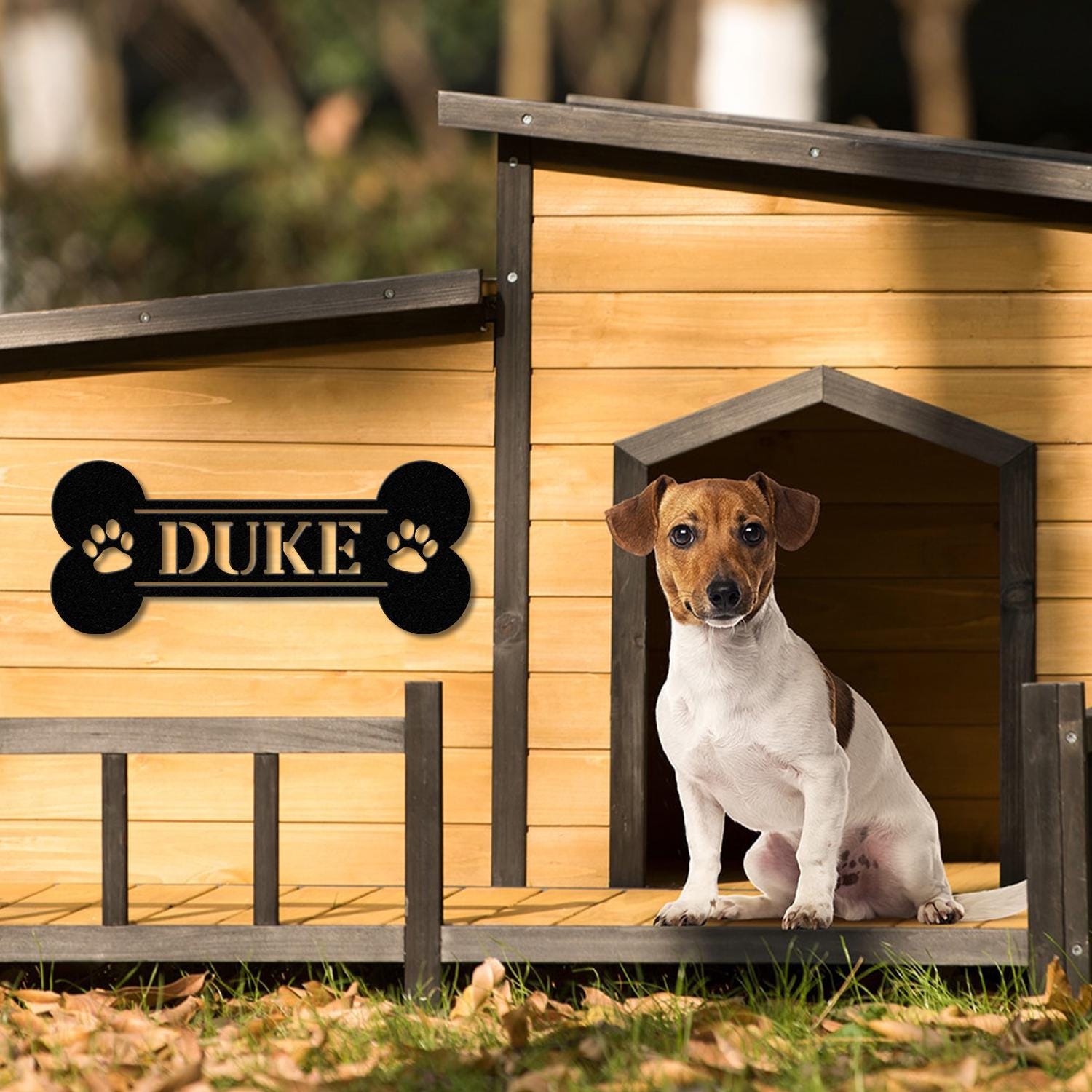 Personalized Dog Crate Metal Sign, Custom Dog Decor, Hanging Crate Sign, Custom Crate Sign, Dog Bone Sign, Custom Dog Gift, Crate Dog Decor