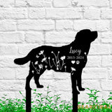 Personalized Dog Memorial Metal Stake - Labrador Retriever Lover - Labrador Retriever Loss - Sympathy Sign | GearViral