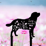 Personalized Dog Memorial Metal Stake - Labrador Retriever Lover - Labrador Retriever Loss - Sympathy Sign | GearViral