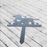 Personalized Dog Memorial Stake - Metal Stake - Dachshund Dog - Sympathy Sign | GearViral