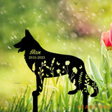 Personalized Dog Memorial Stake - German Shepherd - Metal Stake - German Shepherd Sign | GearViral