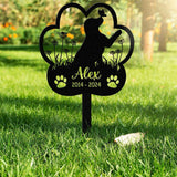 Personalized Dog Memorial Stake, Metal Stake, Labrador Retriever Sign, Sympathy Sign, Pet Grave Marker, Remembrance Stake, Dog Garden Sign