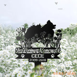 Personalized Dog Memorial Stake - Pomeranian Sign - Dog Garden Decor - Metal Stake | GearViral
