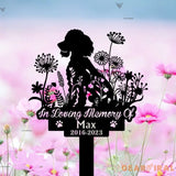 Personalized Dog Memorial Stake - Poodle - Metal Stake - Poodle Sign | GearViral