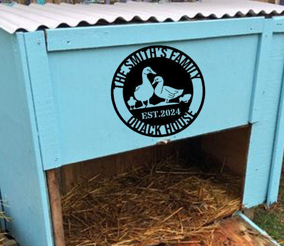 Personalized Duck Farm Sign - Duck Gift - Custom Duck Quack House Metal Sign - Lake Farmhouse Decor | GearViral