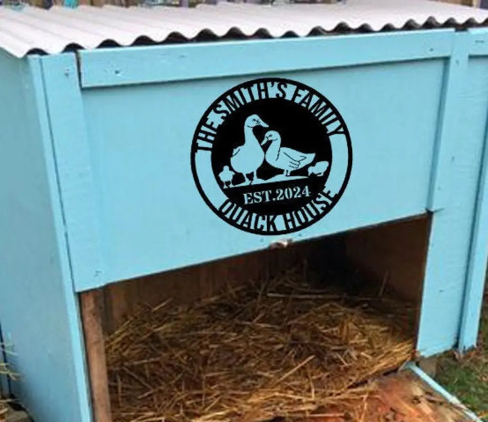 Personalized Duck Farm Sign - Duck Gift - Custom Duck Quack House Metal Sign - Lake Farmhouse Decor | GearViral