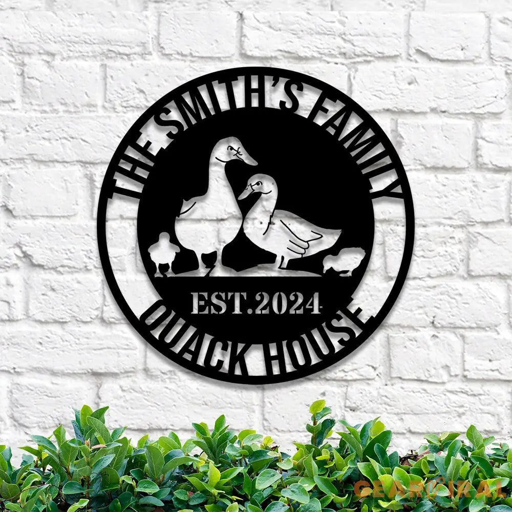 Personalized Duck Farm Sign - Duck Gift - Custom Duck Quack House Metal Sign - Lake Farmhouse Decor | GearViral