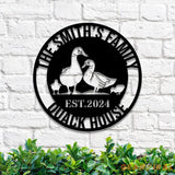Personalized Duck Farm Sign - Duck Gift - Custom Duck Quack House Metal Sign - Lake Farmhouse Decor | GearViral