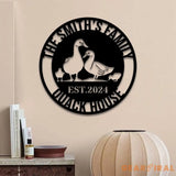 Personalized Duck Farm Sign - Duck Gift - Custom Duck Quack House Metal Sign - Lake Farmhouse Decor | GearViral