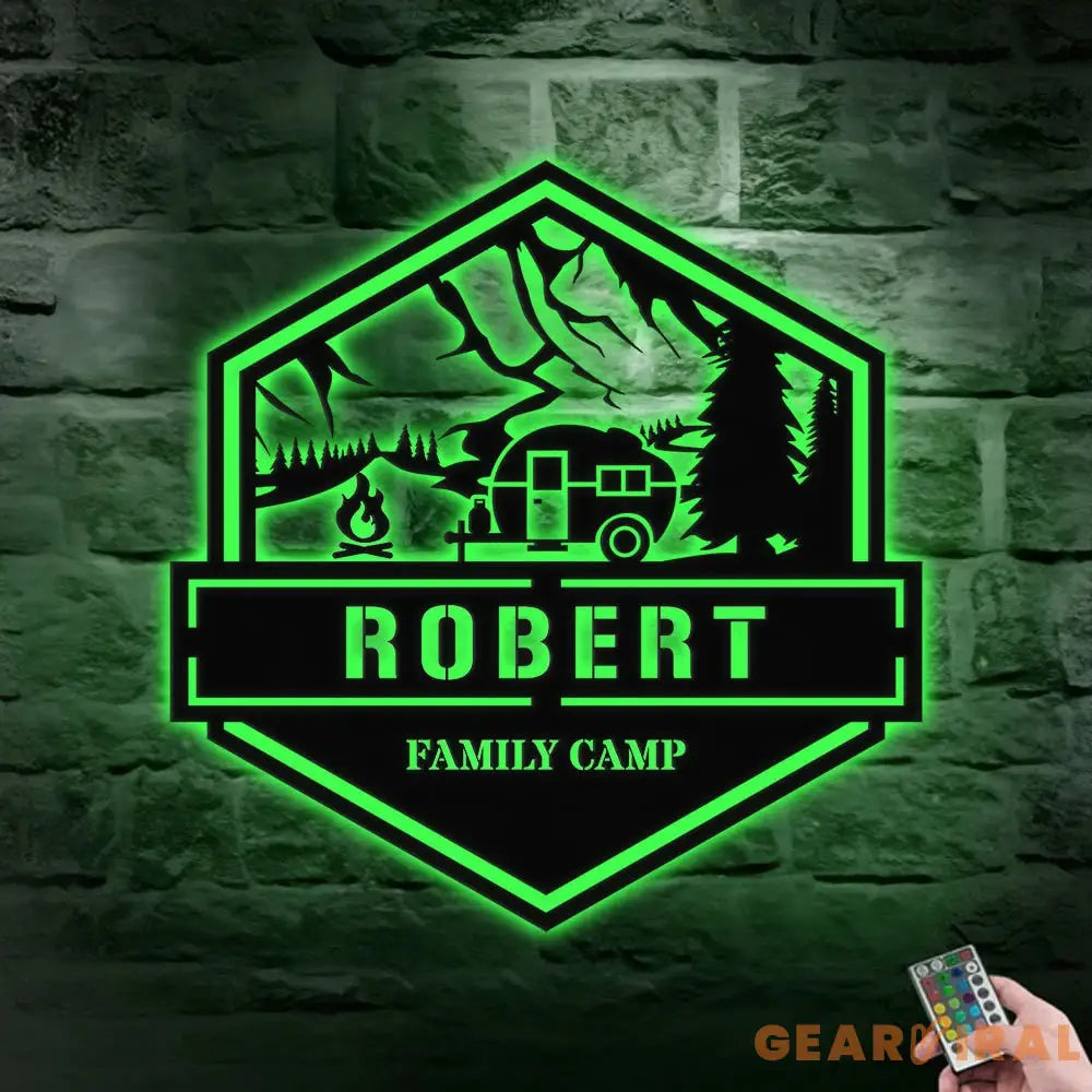 Personalized Family Camp name Metal Sign - Camping Metal Sign - Personalize Camp Metal Sign - Metal Decor - Camping
