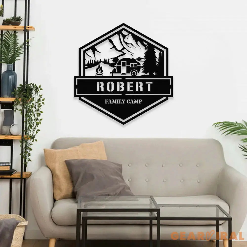 Personalized Family Camp name Metal Sign - Camping Metal Sign - Personalize Camp Metal Sign - Metal Decor - Camping