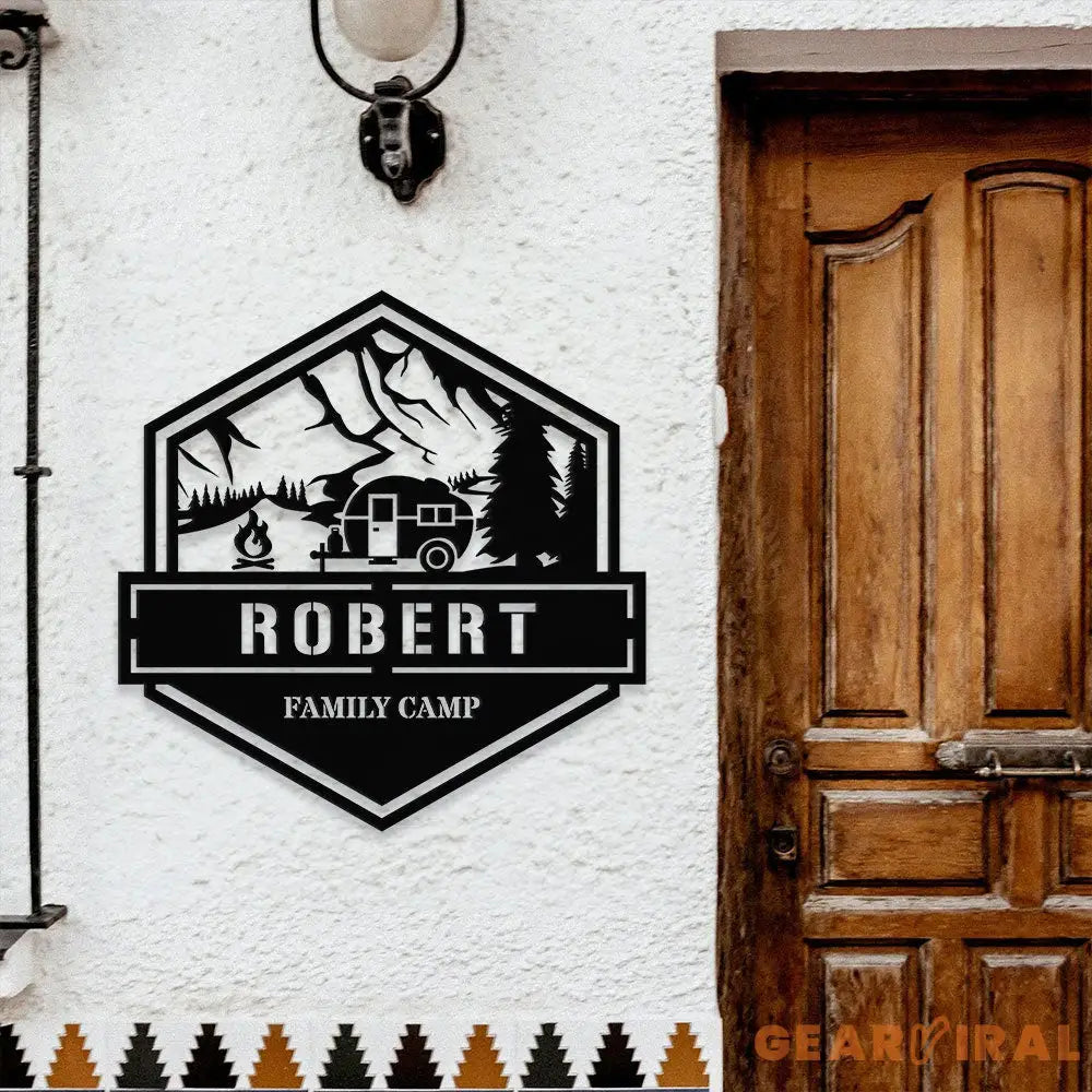 Personalized Family Camp name Metal Sign - Camping Metal Sign - Personalize Camp Metal Sign - Metal Decor - Camping