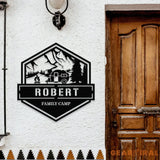 Personalized Family Camp name Metal Sign - Camping Metal Sign - Personalize Camp Metal Sign - Metal Decor - Camping