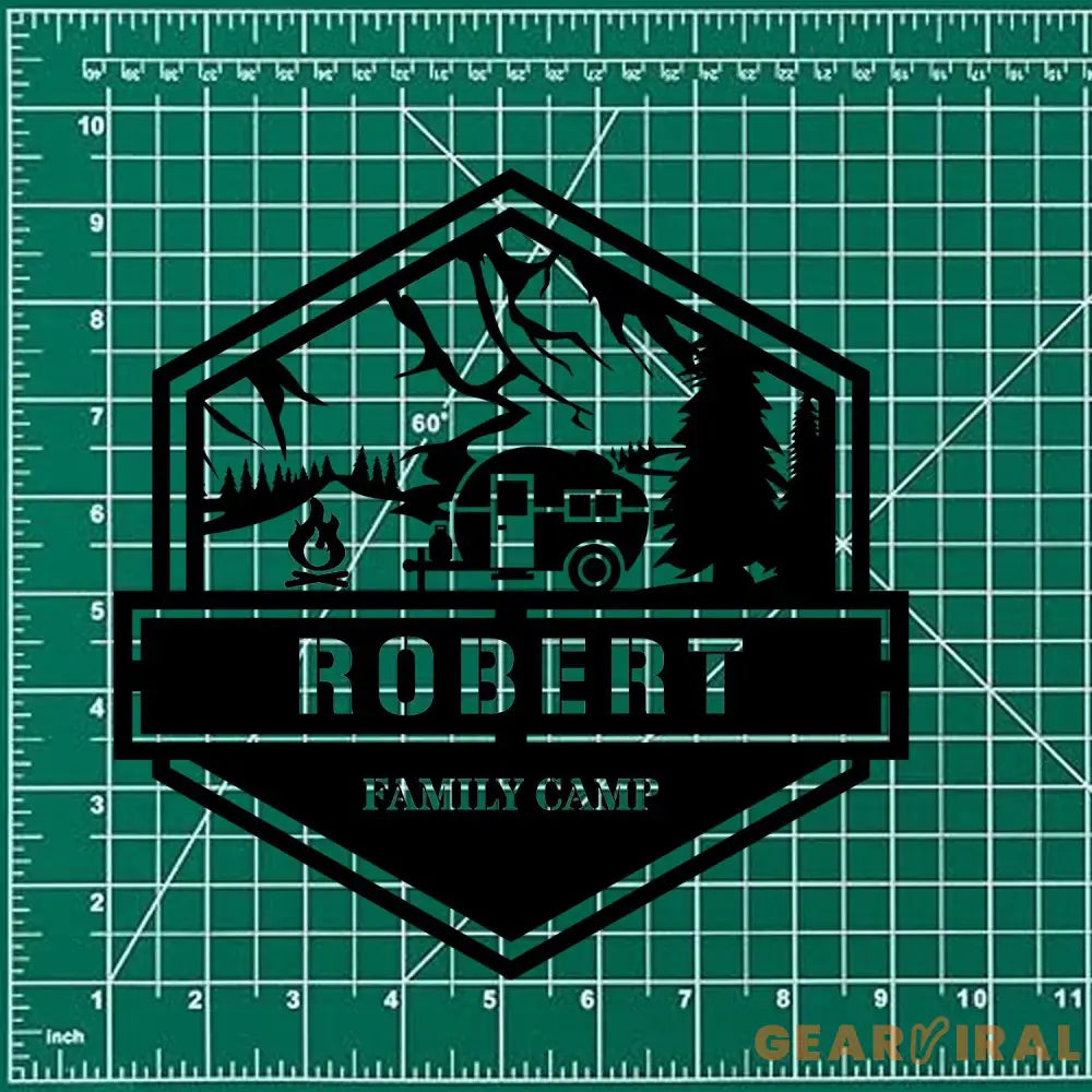 Personalized Family Camp name Metal Sign - Camping Metal Sign - Personalize Camp Metal Sign - Metal Decor - Camping