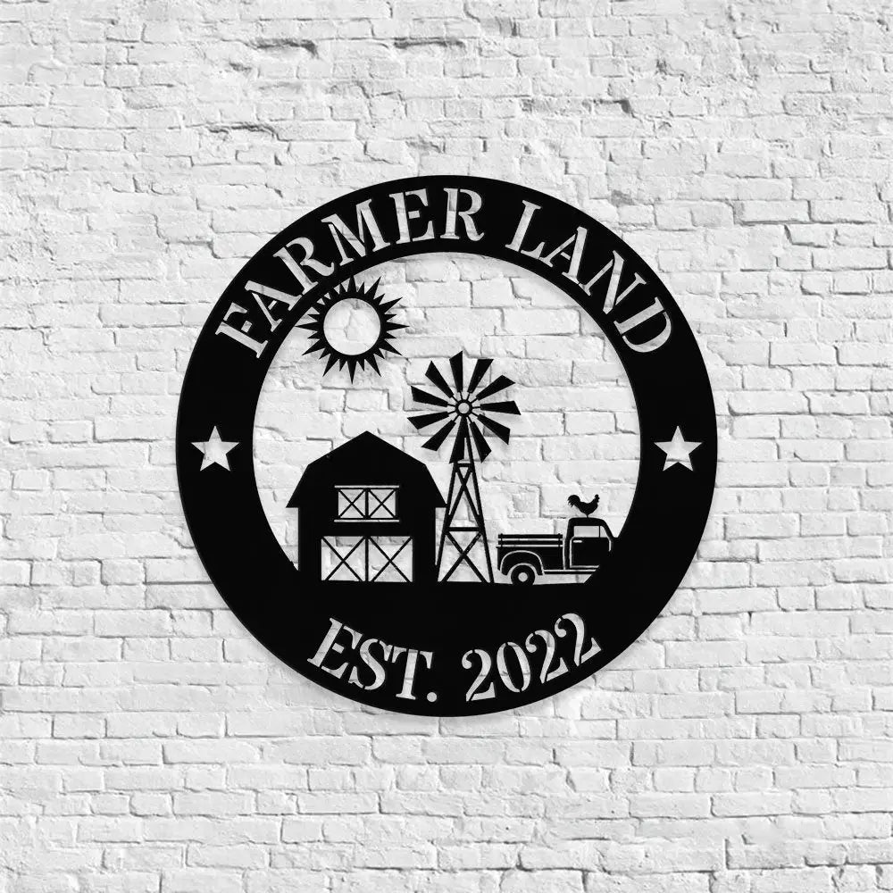 Personalized Family Farm name Metal Sign - Personalize Farm Metal Sign - Farm Metal Decor - Farm Wall Art - Farm Sign