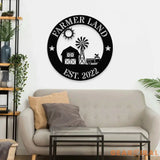 Personalized Family Farm name Metal Sign - Personalize Farm Metal Sign - Farm Metal Decor - Farm Wall Art - Farm Sign