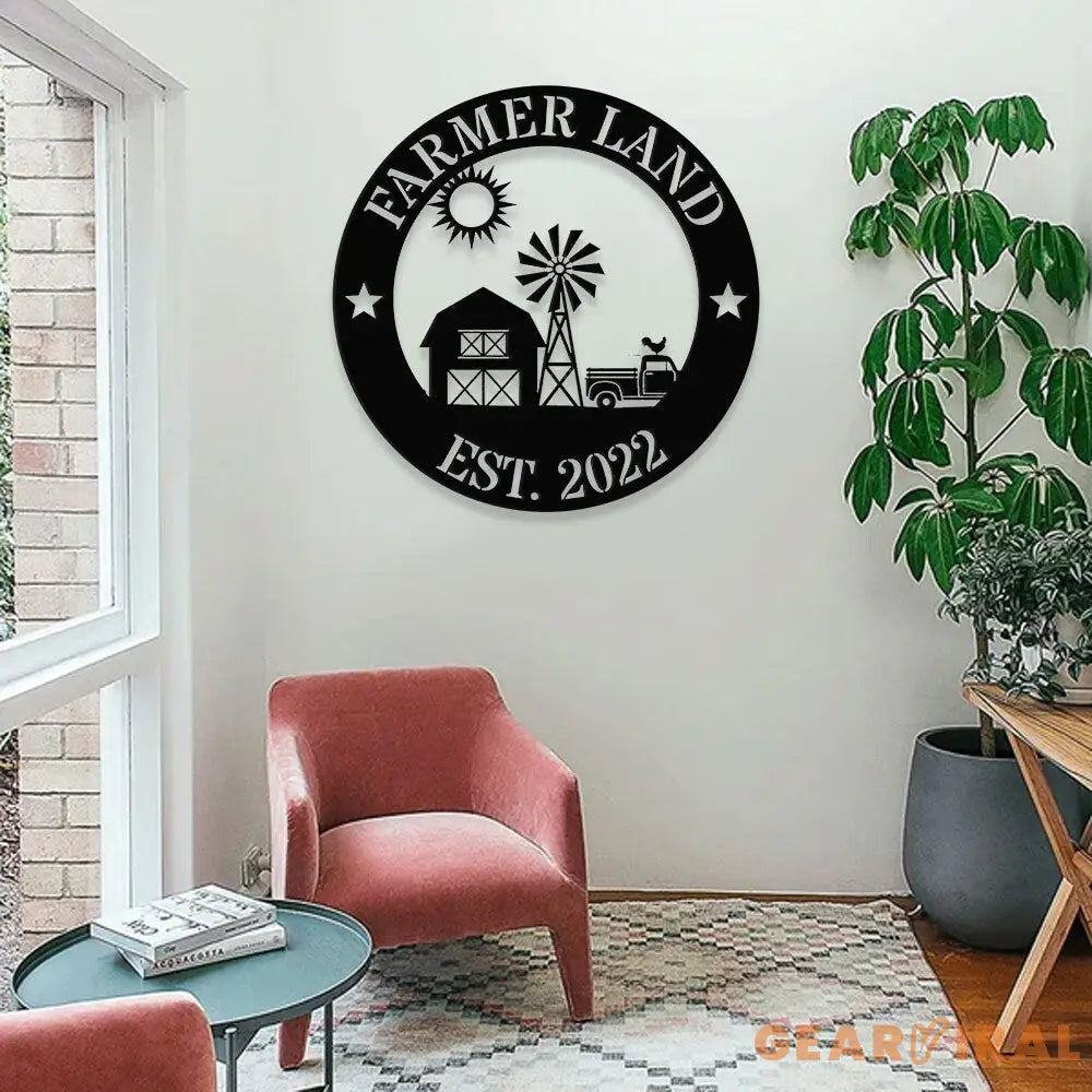 Personalized Family Farm name Metal Sign - Personalize Farm Metal Sign - Farm Metal Decor - Farm Wall Art - Farm Sign