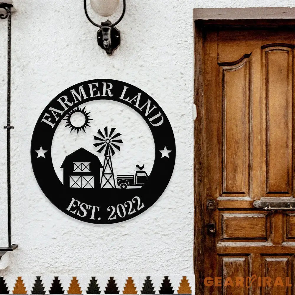 Personalized Family Farm name Metal Sign - Personalize Farm Metal Sign - Farm Metal Decor - Farm Wall Art - Farm Sign