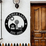 Personalized Family Farm name Metal Sign - Personalize Farm Metal Sign - Farm Metal Decor - Farm Wall Art - Farm Sign