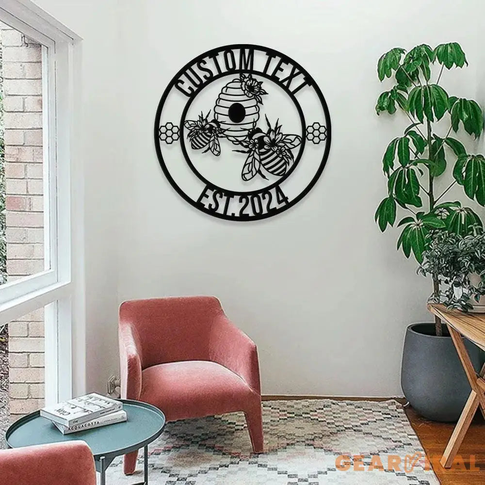 Personalized Family Name Farm Metal Sign - Wall Art Decor - Personalize Farm Home Sign - Metal Farm Family Name