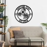 Personalized Family Name Farm Metal Sign - Wall Art Decor - Personalize Farm Home Sign - Metal Farm Family Name