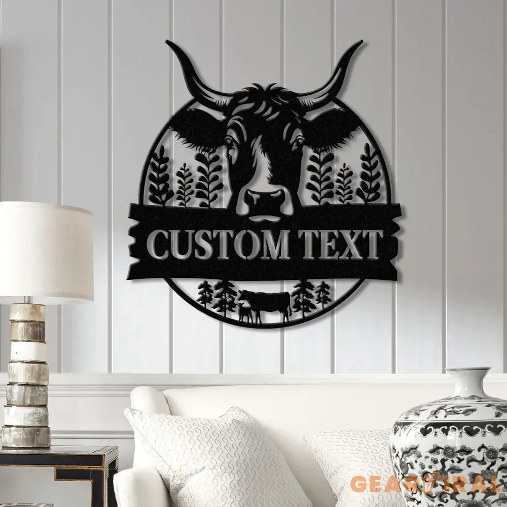 Personalized Family Name Metal Cow Farm Sign with Led Lights Custom Farmer Sign Farmhouse Decor Farm Animals Sign Cow