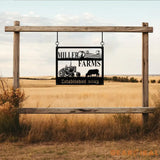 Personalized Farm Sign Custom Metal Farm Decor Tractor Metal Sign Rustic Farmhouse Outdoor Sign Custom Name Metal Sign