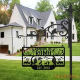 Personalized Farmhouse Sign,Metal Farm Sign,Custom Metal Farm Name Sign,Metal Barn Sign,Ranch Metal Sign,Farmer