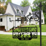 Personalized Farmhouse Sign,Metal Farm Sign,Custom Metal Farm Name Sign,Metal Barn Sign,Ranch Metal Sign,Farmer Gift,Christmas Farm Sign