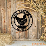 Personalized Floral Chicken Farm Sign Hen House Decor Chicken Coop Sign Outdoor Decor Farmer Gift Farm Sign Hen House