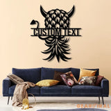 Personalized Funny Pineapple Metal Wall Art Custom LED Swinger Lifestyle Sign Upside Down Pineapple Home Decor Swinger