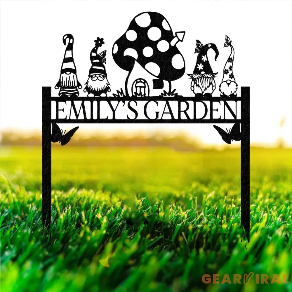 Personalized Garden Gnome Yard Stake Custom Gnome Gifts Yard Decor - Gearviral