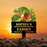 Personalized Garden Sign With Stakes Custom Vegetable Garden Stake Vegetables Sign Gardeners Gift Garden Decor Gift for