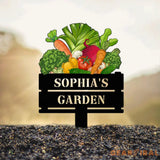 Personalized Garden Sign With Stakes Custom Vegetable Garden Stake Vegetables Sign Gardeners Gift Garden Decor Gift for
