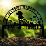 Personalized Goldendoodle Memorial Garden Stake Custom Golden Doodle Grave Marker Sign Pet Loss Remembrance Stake