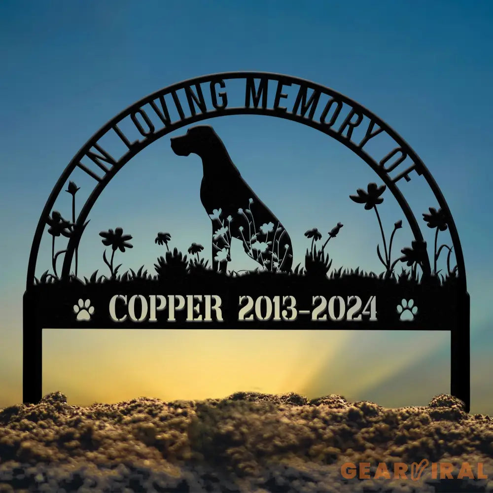 Personalized Great Dane Memorial Stake Custom Pet Grave Marker Dog Loss Sympathy Sign Great Dane Remembrance Stake Pet