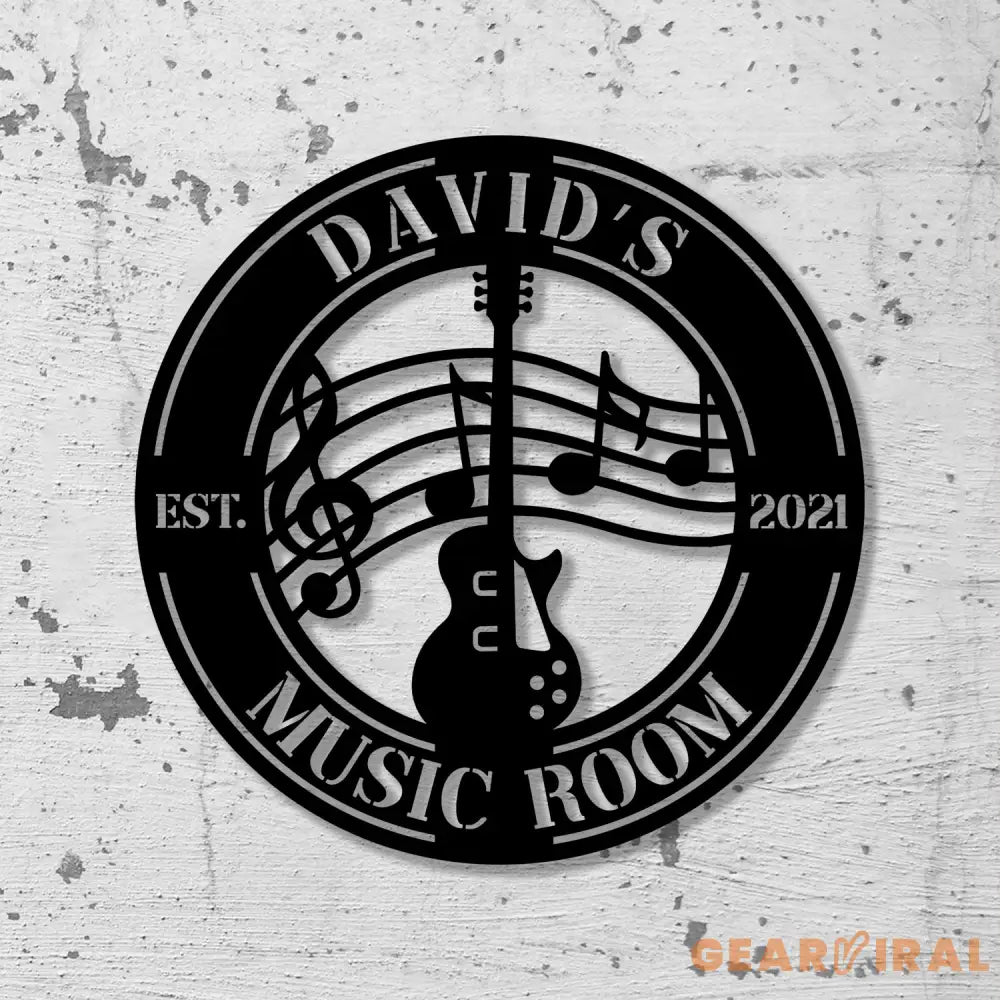 Personalized Guitar Metal Wall Art With Led Lights Music Room Decor Music Studio Sign Musician Gift - Gearviral