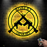 Personalized Gun Metal Sign - Gun Owner Gift - Armory Decor - 2nd Amendment - Army Gift - Veteran Gift - AR-15 - Gun Metal Sign - Gun Gift | GearViral