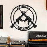 Personalized Gun Metal Sign - Gun Owner Gift - Armory Decor - 2nd Amendment - Army Gift - Veteran Gift - AR-15 - Gun Metal Sign - Gun Gift | GearViral