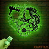 Personalized Hair Salon Metal Sign Custom Hairstylist Wall Decor Beauty Salon Welcome Sign Salon Wall Art Christmas