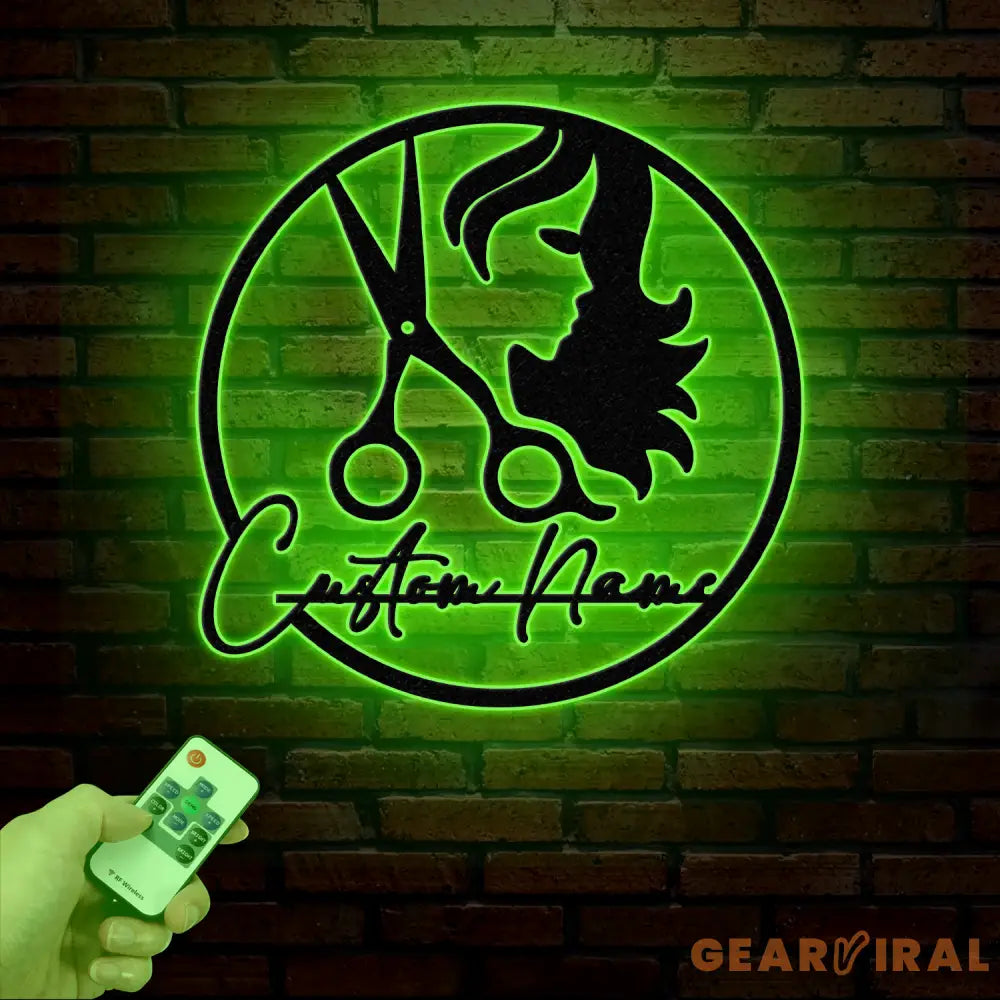 Personalized Hair Salon Metal Sign Custom Hairstylist Wall Decor Beauty Salon Welcome Sign Salon Wall Art Christmas