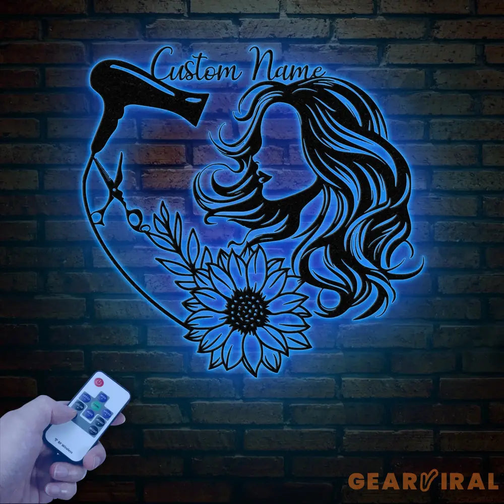 Personalized Hair Salon Metal Sign Custom Hairstylist Wall Decor Beauty Salon Welcome Sign Salon Wall Art Christmas