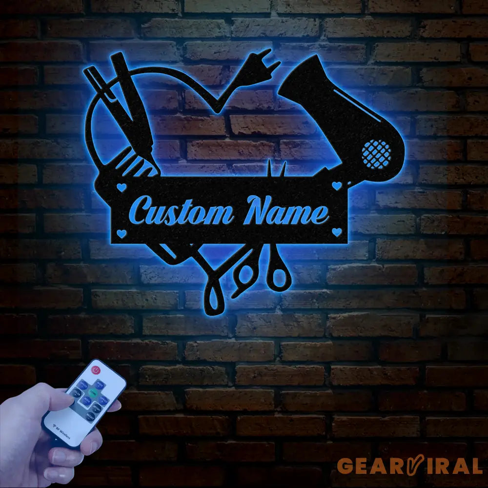 Personalized Hair Salon Metal Sign Custom Hairstylist Wall Decor Beauty Salon Welcome Sign Salon Wall Art Christmas