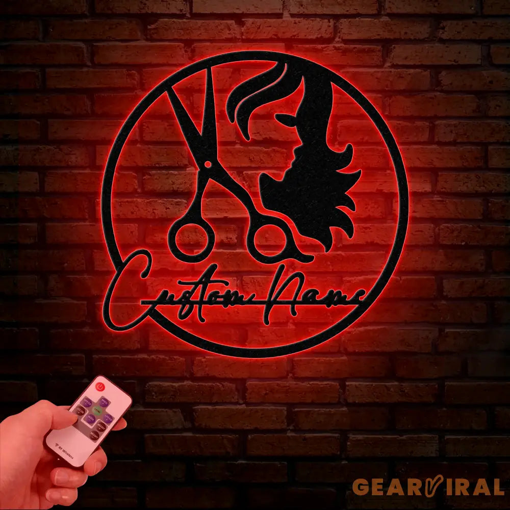 Personalized Hair Salon Metal Sign Custom Hairstylist Wall Decor Beauty Salon Welcome Sign Salon Wall Art Christmas