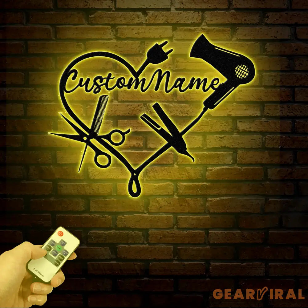 Personalized Hair Salon Metal Sign Custom Hairstylist Wall Decor Beauty Salon Welcome Sign Salon Wall Art Christmas