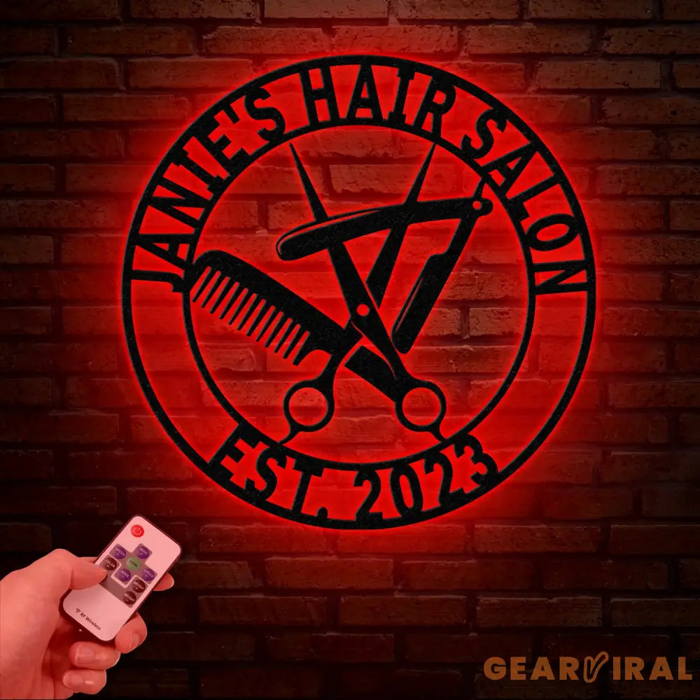 Personalized Hair Salon Metal Sign Custom Hairstylist Wall Decor Beauty Salon Welcome Sign Salon Wall Art Christmas